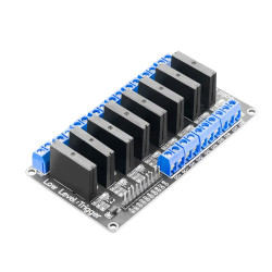 8 Channel Solid State Relay 5V DC Low Level Trigger Power Switch Compatible with Arduino and Raspberry Pi