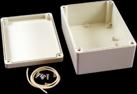 PC enclosure, (L x W x H) 145 x 105 x 60 mm, light gray (RAL 7035), IP65, RP1210