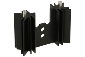 Radiator; SK104 25,4 STS; z otworem; z 2 pinami do druku; czerniony; 35m; H; 14K/W; 25,4m; 12,7m; Fischer Elektronik; RoHS