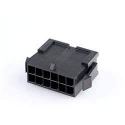 Molex 430201200 Micro-fit 3.0 Plug Housing 12 Circuits Black