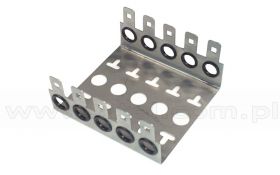Gniezdnik naścienny na 5 10-parowych łączówek LSA