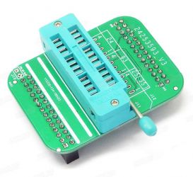 Adapter dedykowany do pamięci szeregowych flash i eeprom dla programatora Proman TL86 Plus (ZIF 3xPDIP8)