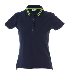 TENERIFE LADY BLU DENIM/YELLOW FLUO POLO
