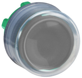 Pushbutton, unlit, groping, waistband round, black, front ring black, mounting Ø 22 mm, ZB5AP2
