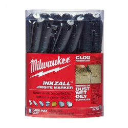Marker budowlany czarny 1mm 36 szt. INKZALL MILWAUKEE 48-22-3100