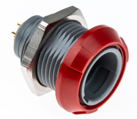 Złącze wielostykowe przemysłowe 2-pinowe, panelowe Gniazdo LEMO