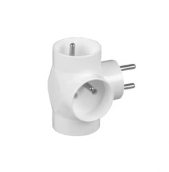 Rozgałeźnik wtyczkowy 3x2P+Z biały R-31