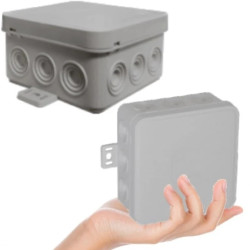 VIPLAST Puszka V7 Bryzgoszczelna Szara IP54