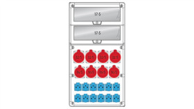 Rozdzielnica R-Box 740 34S:4X32/5,4X16/5,12X250v,Ip44 B.18.740-6