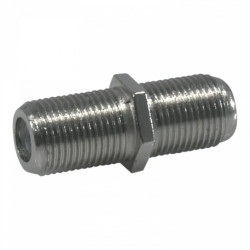 Przejściówka F żeńskie – żeńskie Wąski gwint o długości 27mm - Nie zawiera nakrętki ani podkładki (pudełko 50 szt) 4173