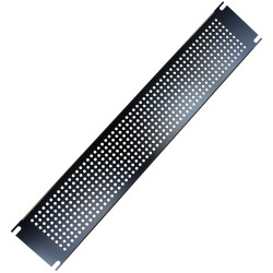 Hammond PPFS19003BK2 2U Steel Blank Panel Black - Perforated 483 x 2 x 89