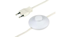 Przewód Sznur Przyłączeniowy Z Euro-Wtyczką Płaską I Z Wyłącznikiemiem...