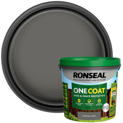 Ronseal KCB.8174503.10800.81 One Coat Shed &amp; Fence Protection Charcoal Grey 5l