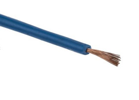 Przewód jednożyłowy linkowy 0,15 mm² Niebieski Staubli PVC 26 AWG 500 V dł. 100m 39/0,07 mm +70°C RoHS Compliant