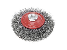 Szczotka druciana tarczowa odgięta 115 mm x M14 62H121 TOPEX