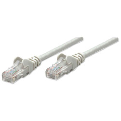 Intellinet 318921 Network Patch Cable, Cat5e, 1m, Grey, CCA, U/UTP, PVC, RJ45,