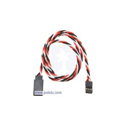 Przedłużacz do serw o długości 60 cm męsko-żeński, skręcany