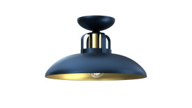 Lampa Sufitowa Felix Navy Blue/Gold 1Xe27 Mlp7713 Milagro