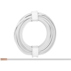 Donau 218-55 Strand 2 x 0.14 mm&#xB2; White 5m Plastic Insulated