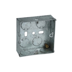 Axiom Electrical MB116 Metal Switch Box 16mm (Pack 20)
