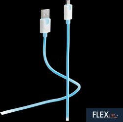 FL31-72031 USB charging cable A plug to USB Micro-B, blue, 2m