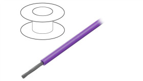 3071 Vi005 Przewód Na Rolce O Długości 30,5M Linka Cu, 600V Pvc Fioletowy 22 Awg