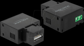 86505 Keystone Modul USB Typ-A charging socket 1 A schwarz