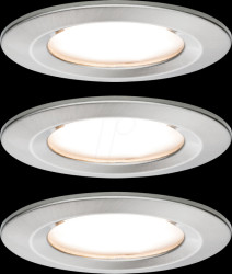 93458 Nova Coin recessed light, 6 W, 2700 K, rigid, round, iron, set o