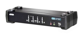 Przełącznik KVM 3.5 mm Stereo CS1764A, 4-portowy USB, Aten DVI