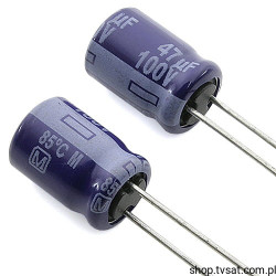ECA2AM470 47uF 100V Electrolytic Serie M Radial RADIAL PANASONIC