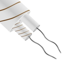 Przewód termoparowy T Nieekranowany, -60 → +400 C., dł. 10m, izolacja: Włókno szklane, 1-żyłowy, RS PRO