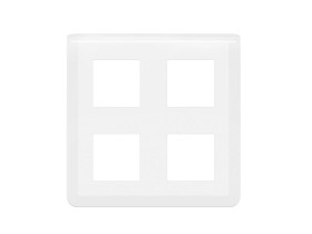 MOSAIC Ramka 2 podwójna 2x2x2 moduły biały 078838L LEGRAND