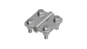 Złącze Uniwersalne 2-Elem. 60X60 Drut8-Drut8 Stal Nierdzewna 214.4 Ni 21400405