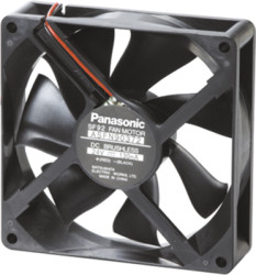 DC axial fan, 12 V, 92 x 92 x 25 mm, 96.6 m³/h, 35 dB, ball bearing, Panasonic ASFP96391