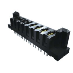 Samtec Gniazdo PCB PES-04-02-L-VT 4 -pinowe 1-rzędowe raster: 6.35 mm Otwór przelotowy Lutowie Prosty