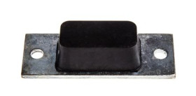 Mocowanie antywibracyjne, M6, Ø 84mm, H 19mm, 0, materiał: Guma naturalna 60 Shore A, RS PRO