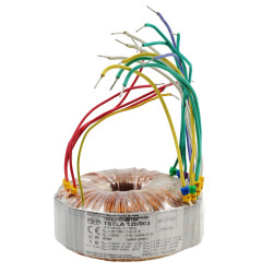 Transformator toroidalny 120VA Indel TSTLA 120/003 115V/230V (290V-0-290V, 50V, 3.15V-0-3.15V, 5V, 6.3V) do wzmacniaczy lampowyc