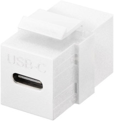 Moduł Keystone Złącze USB-C™, USB 3.2 Gen 2 (10 Gbit/s), biały - Wersja kolorystyczna biały