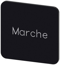 Tabliczka opisowa Siemens 3SU1900-0AF16-0GA0 (S x W) 22 mm x 22 mm Marche 10 szt.