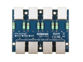 Moduł zabezpieczenia przeciwprzepięciowego LAN / IP CCTV serii EXT, PTF-54-EXT/PoE