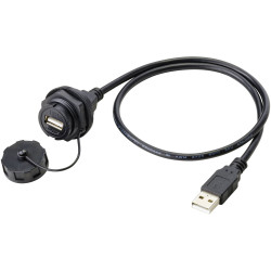 TruComponents 240980 USB-mounted skt 2.0 type A skt, built-in