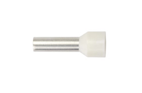 Końcówka tulejkowa izolowana HI 10/15 kość słoniowa E08KH-02010107101 /100szt./