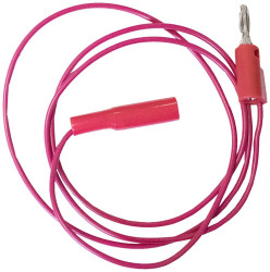 Mueller Electric BU-2031-A-12-2 Przewód pomiarowy złącze męskie bananowe 4 mm Mini klips krokodylkowy 0.3 m czerwony 1 s