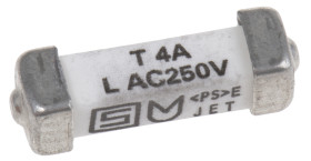 Bezpiecznik nieresetowalny 4A 125 V dc, 250V ac Schurter T Ceramika 200 A przy 277 V AC, 35 A przy 250 V DC