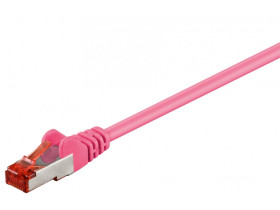 Kabel Patchcord CAT 6 S/FTP PIMF RJ45/RJ45 0.25m purpurowy