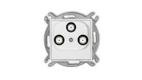 Mini Gniazdo Multimedialne 3F Data (Vectra) Biały Mgmv