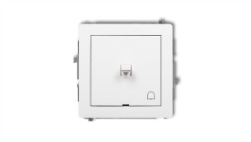 Deco Przycisk /Dzwonek/ W Stylu Amerykańskim Biały Dwpus-4