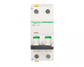 Wyłącznik nadprądowy 1P+N C 1A 6kA AC iC60N-C1-1N Acti9 A9F04601