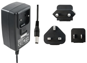 Adapter AC/DC Uwy 5V dc Iwy 1.2A Złącze 2,1 x 5,5 x 12 mm, biegun dodatni w środku 6W, typ wtyczki: Wtyk europejski,