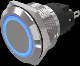 Signal light, 24 V (AC), 24 V (DC), blue, Mounting Ø 22 mm, LED number: 1, 82-6551.0124